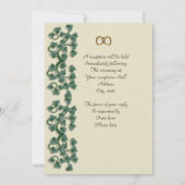 IJsbladeren van de uitnodiging voor het huwelijk o (Achterkant)