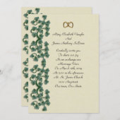 IJsbladeren van de uitnodiging voor het huwelijk o (Voorkant / Achterkant)