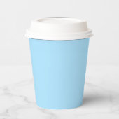 IJsblauw Effen kleur Papier Cups Papieren Bekers (Links)