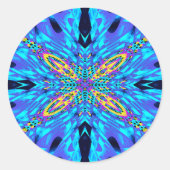 IJSBLAUW WATER RONDE STICKER (Voorkant)