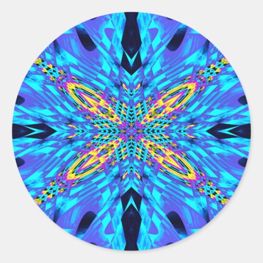 IJSBLAUW WATER RONDE STICKER (Voorkant)