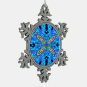 IJSBLAUW WATER TIN SNEEUWVLOK ORNAMENT (Links)