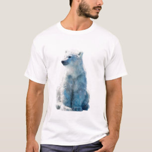 Ijsblauwe Arctische Ijsbeer Mannen T-shirt
