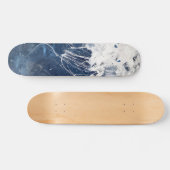Ijsblauwe bergtop skateboard (Horizontaal)