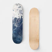Ijsblauwe bergtop skateboard (Voorkant)
