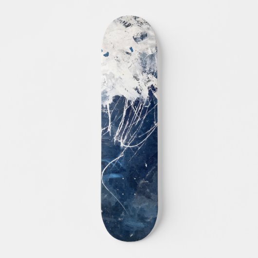 Ijsblauwe bergtop skateboard (Voorkant)