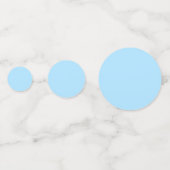 IJsblauwe effen kleur | Klassiek | Elegant Confetti (Achterkanten)