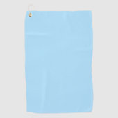 IJsblauwe effen kleur | Klassiek | Elegant Golfhanddoek (Voorkant)