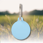 IJsblauwe effen kleur | Klassiek | Elegant Huisdierpenning<br><div class="desc">IJsblauwe effen kleur | Klassiek | Elegant | Trendy | Stijlvol | Cadeau</div>