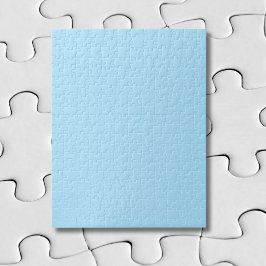 Ijsblauwe effen kleur | Klassiek | Elegant Legpuzzel