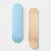 IJsblauwe effen kleur | Klassiek | Elegant Persoonlijk Skateboard (Voorkant)
