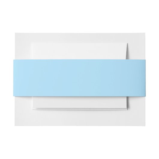 IJsblauwe effen kleur | Klassiek | Elegant Uitnodigingen Wikkel (Voorkant Voorbeeld)