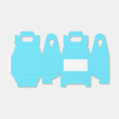 Ijsblauwe Gable Favor Doos Bedankdoosjes (Uitgevouwen)