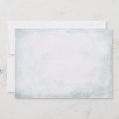 Ijsblauwe glinsterende rozen Save the Date (Achterkant)