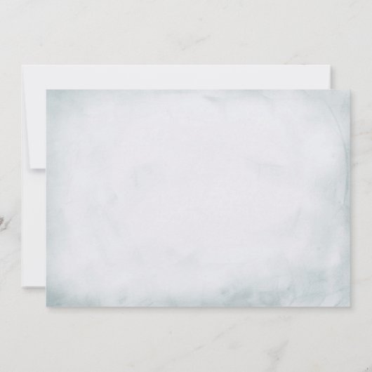 Ijsblauwe glinsterende rozen Save the Date (Achterkant)