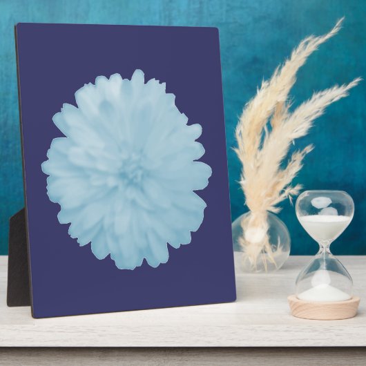 Ijsblauwe Goudsbloemplaat Fotoplaat (Zijkant)