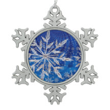 Ijsblauwe Kerstster Sneeuwvlok