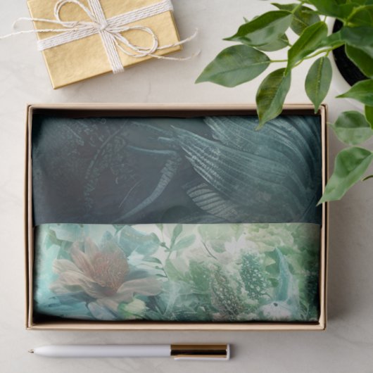 IJsblauwe sirene Tissuepapier (Geschenk)