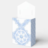 IJsblauwe sneeuwvlok Bedankdoosjes (Geopend)