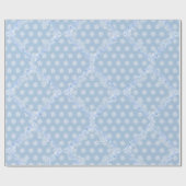 IJsblauwe sneeuwvlok Cadeaupapier (Vlak)