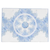 IJsblauwe sneeuwvlok Groot Cadeauzakje (Achterkant)