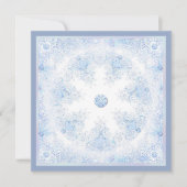 IJsblauwe sneeuwvlok Kaart (Voorkant)