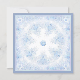 IJsblauwe sneeuwvlok Kaart