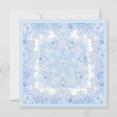 IJsblauwe sneeuwvlok Kaart (Voorkant)