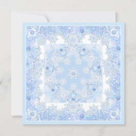 IJsblauwe sneeuwvlok Kaart