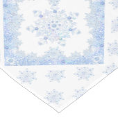 IJsblauwe sneeuwvlok Korte Tafelloper (Hoek)