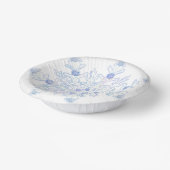 IJsblauwe sneeuwvlok Papieren Kommen (Gebogen)