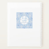 IJsblauwe sneeuwvlok Planner (Achterkant)