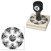 IJsblauwe sneeuwvlok Rubberstempel (Gestempeld)