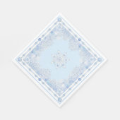 IJsblauwe sneeuwvlok Servet (Hoek)