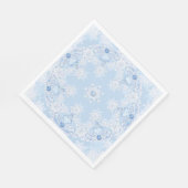 IJsblauwe sneeuwvlok Servet (Hoek)