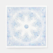 IJsblauwe sneeuwvlok Servet (Voorkant)