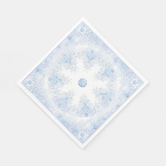 IJsblauwe sneeuwvlok Servet (Hoek)