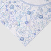 IJsblauwe sneeuwvlok Tissuepapier (Detail)