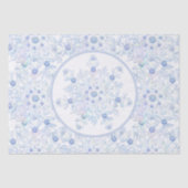 IJsblauwe sneeuwvlok Tissuepapier (Voorkant)