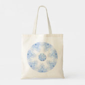 IJsblauwe sneeuwvlok Tote Bag (Achterkant)