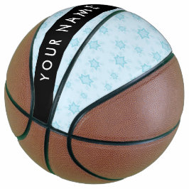 IJsblauwe sneeuwvlokken, Jouw naam, Personaliseren Basketbal