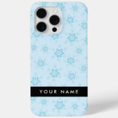 IJsblauwe sneeuwvlokken, Jouw naam, Personaliseren Case-Mate iPhone Case (Achterkant)