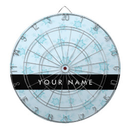 IJsblauwe sneeuwvlokken, Jouw naam, Personaliseren Dartbord