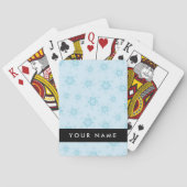 IJsblauwe sneeuwvlokken, Jouw naam, Personaliseren Pokerkaarten (Achterkant)