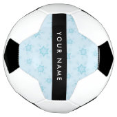 IJsblauwe sneeuwvlokken, Jouw naam, Personaliseren Voetbal (Gedraaid)