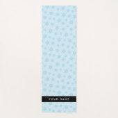 IJsblauwe sneeuwvlokken, Jouw naam, Personaliseren Yogamat (Voorkant)