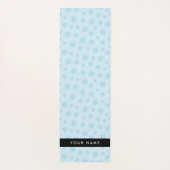 IJsblauwe sneeuwvlokken, Jouw naam, Personaliseren Yogamat (Achterkant)