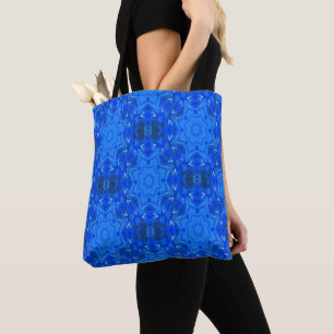 Ijsblauwe sneeuwvlokken.... tote bag