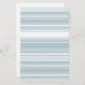 IJsblauwe strepen Briefpapier (Voorkant / Achterkant)