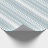 IJsblauwe strepen Cadeaupapier (Hoek)